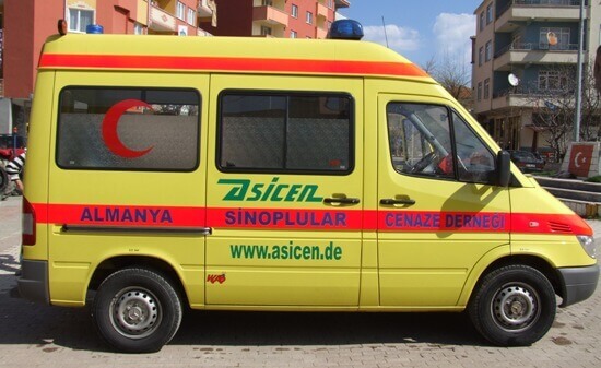 Ambulans Güzelkent Belediyesine teslim edildi